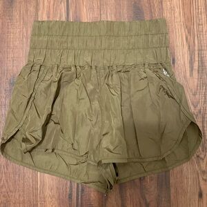 NWOT FP Movement Green Running Shorts